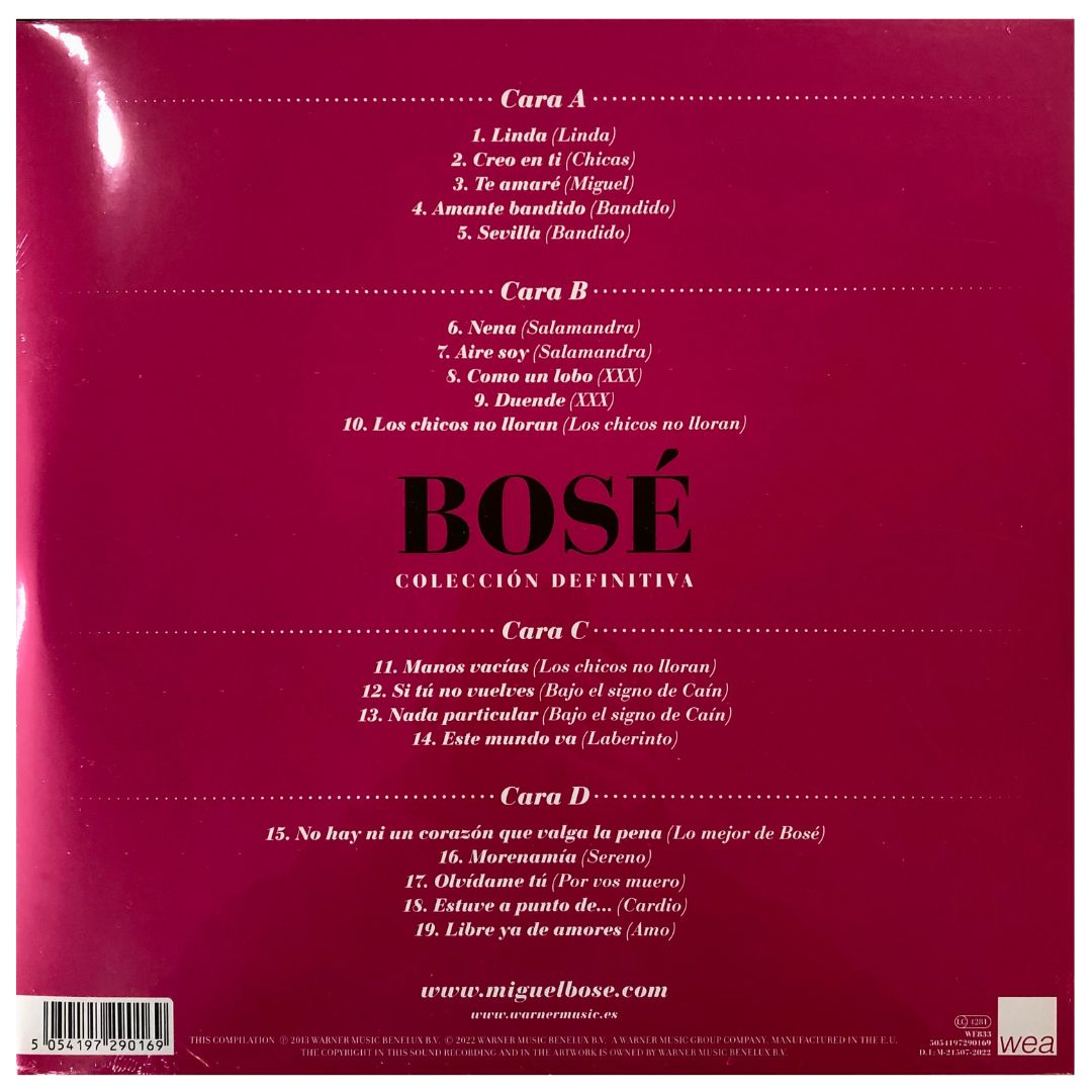 MIGUEL BOSE - COLECCION DEFINITIVA (2LP) | VINILO
