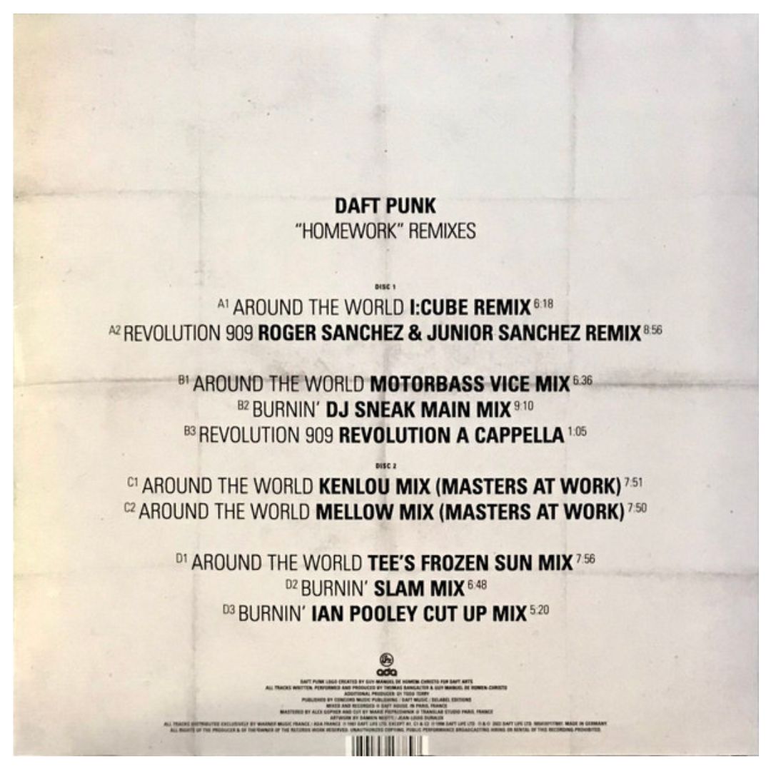 DAFT PUNK - "HOMEWORK" REMIXES (2LP) | VINILO