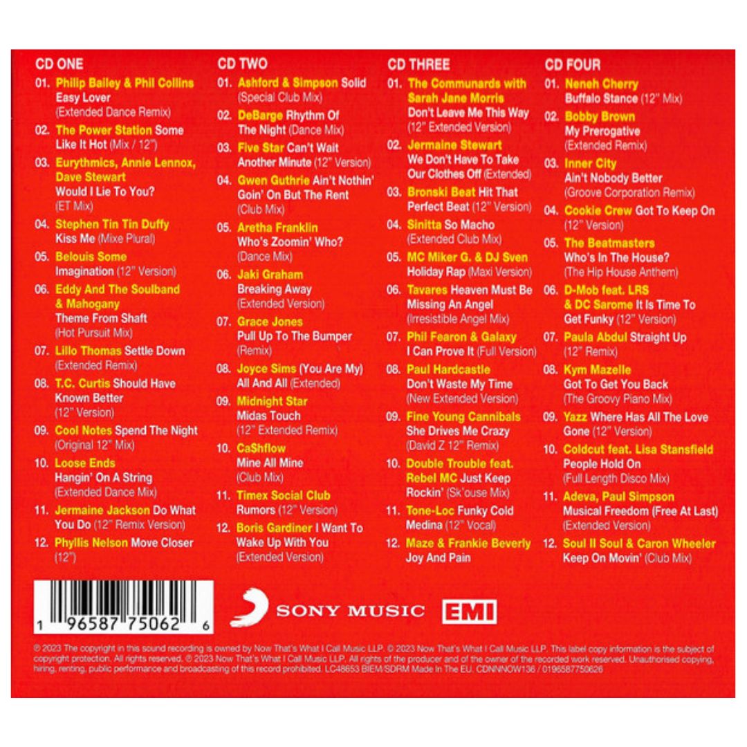NOW DANCE THE 80'S - VARIOS (4CD) | CD
