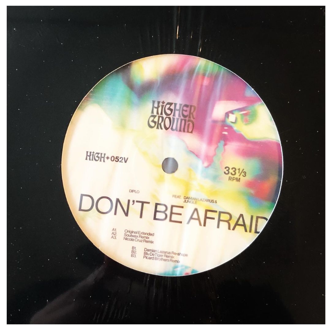 DIPLO ft. JUNGLE - DON'T BE AFRAID | 12" MAXI SINGLE VINILO