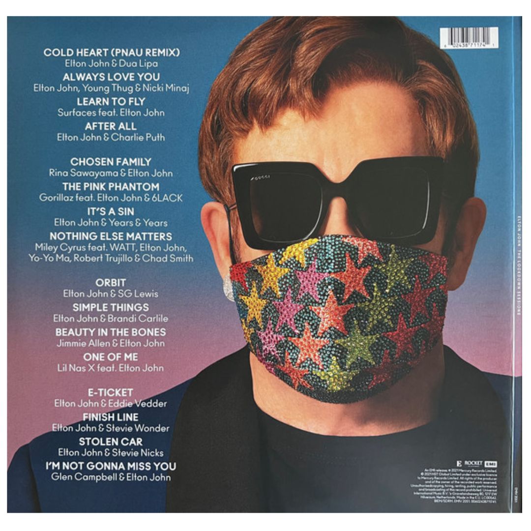 ELTON JOHN - LOCKDOWN SESSIONS (2LP)(BLUE VINYL) | VINILO