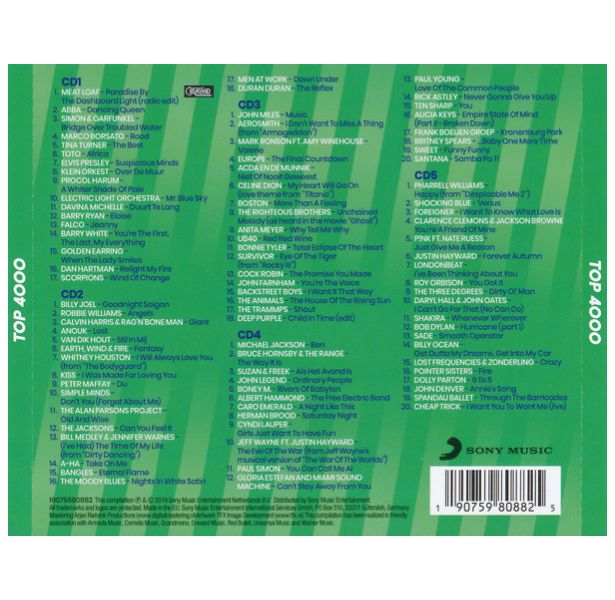 TOP 4000 - HET BESTE UIT DE RADIO 10 (5CD) | CD