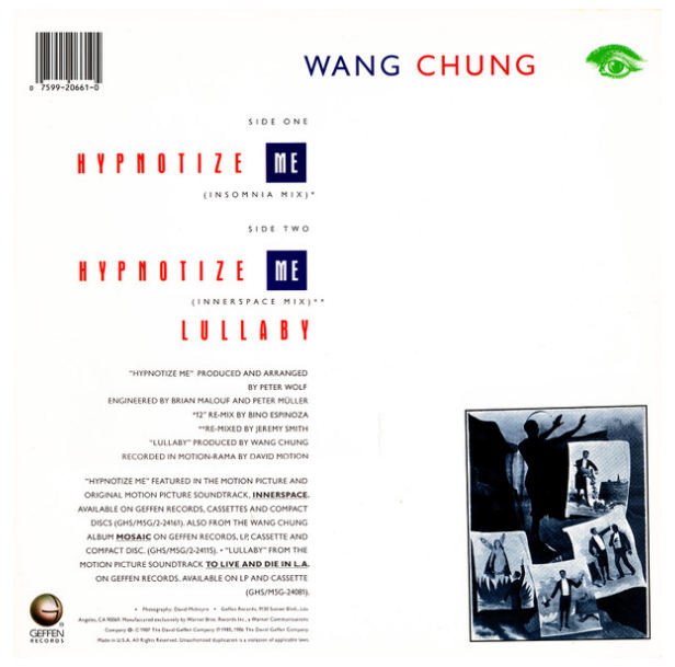 WANG CHUNG - HIPNOTIZE ME | 12" MAXI SINGLE USADO
