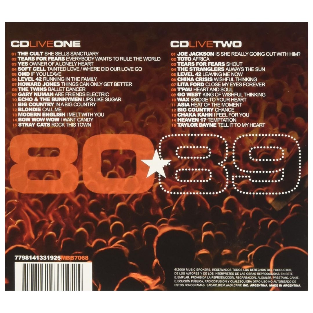 80'S LIVE HITS - VARIOUS ARTIST (2CD) | CD