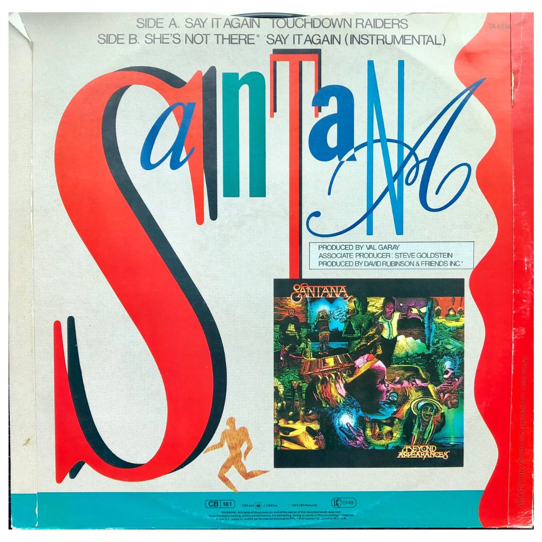 SANTANA - SAY IT AGAIN | 12" MAXI SINGLE USADO
