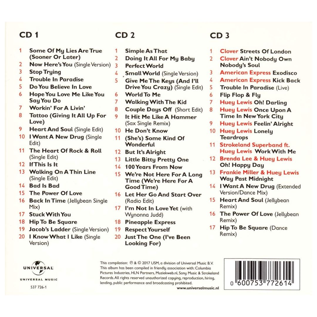 HUEY LEWIS & NEWS - COLLECTED (3CD)(DIGIPACK) | CD
