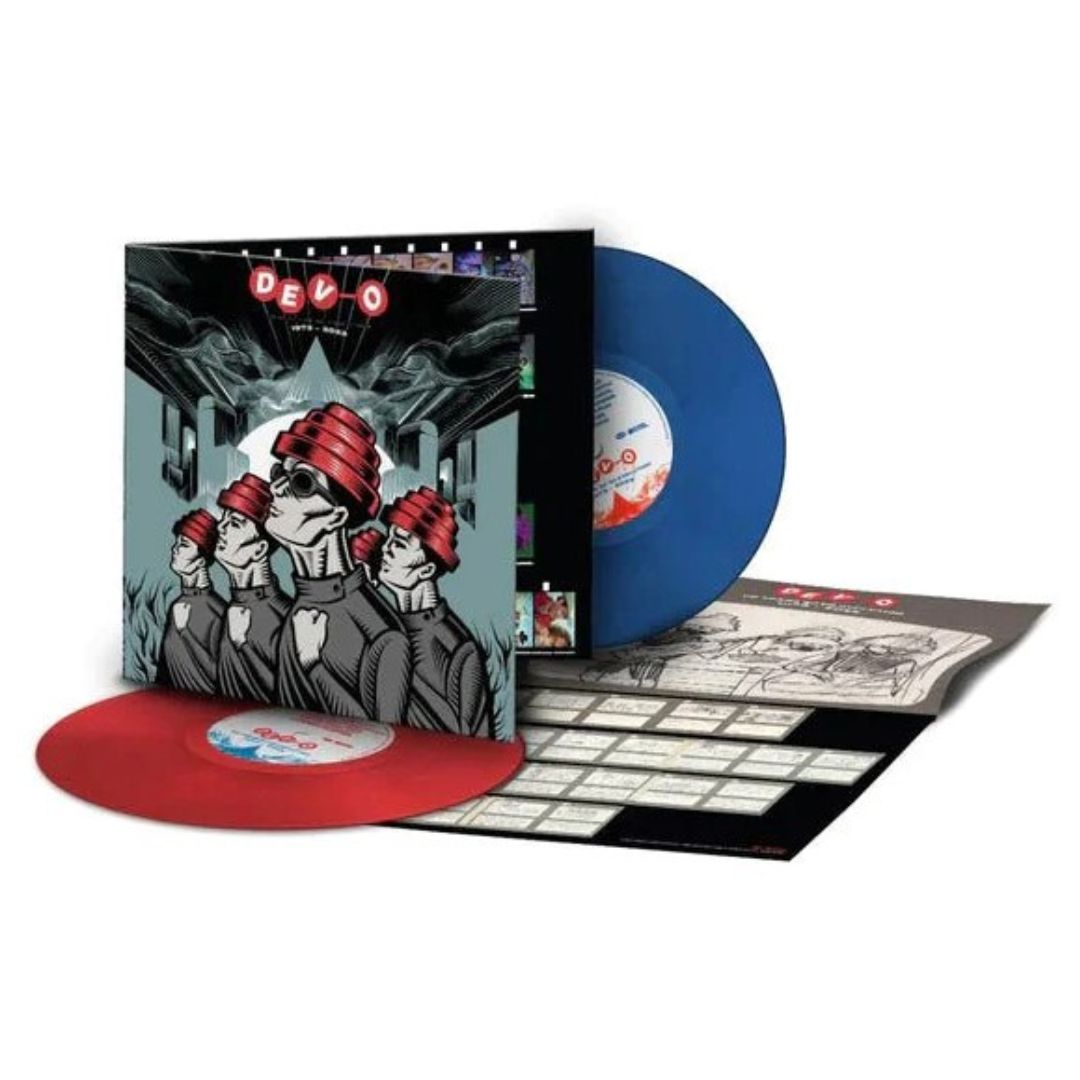 DEVO - 50 YEARS OF DE-EVOLUTION 1973-2023 (RED & BLUE VINYL) (2LP) | VINILO
