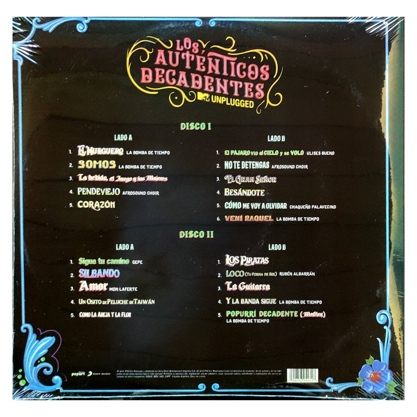 AUTENTICOS DECADENTES - MTV UNPLUGGED: FIESTA NACIONAL (2LP) | VINILO