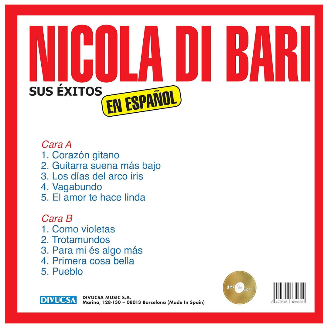 NICOLA DI BARI - SUS EXITOS EN ESPAÑOL | VINILO