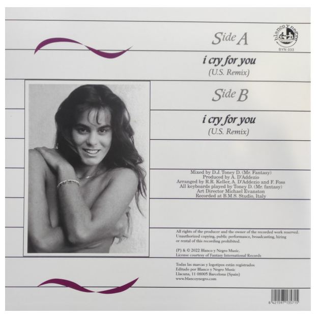 SHY ROSE - I CRY FOR YOU (WHITE VINYL) | 12" MAXI SINGLE VINILO