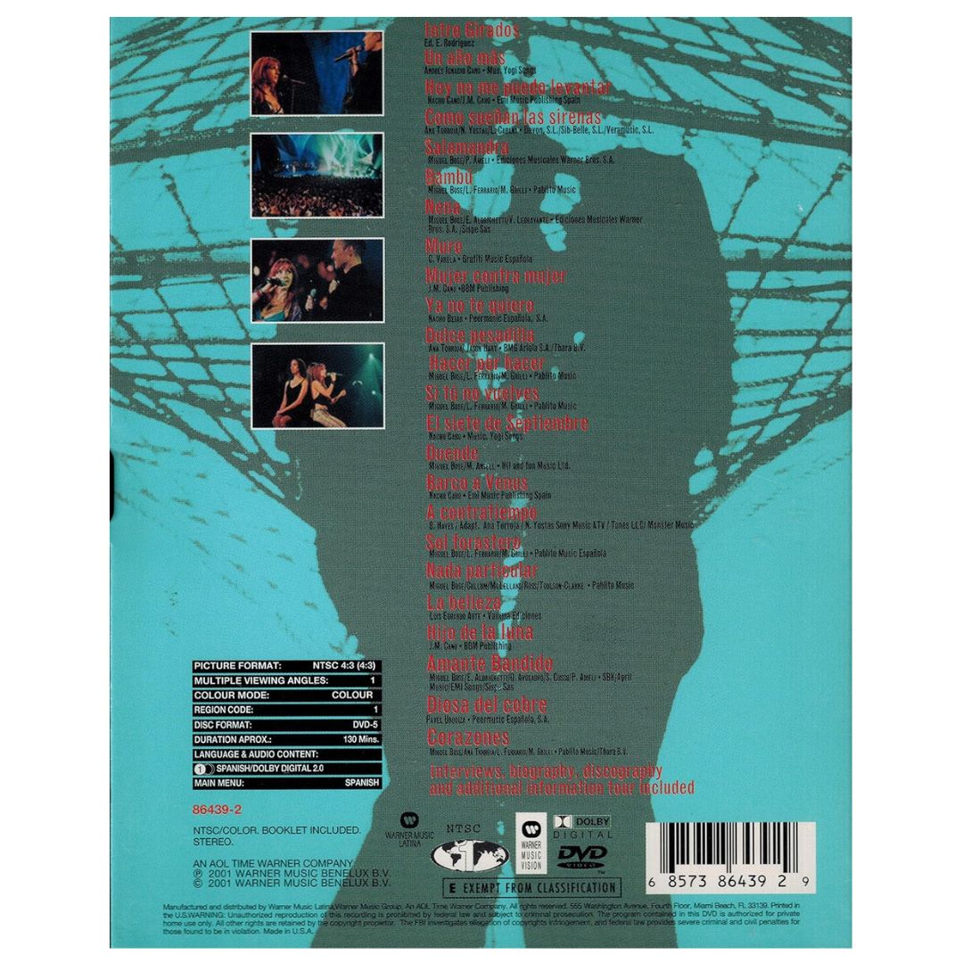 ANA TORROJA Y MIGUEL BOSE - GIRADOS EN CONCIERTO | DVD