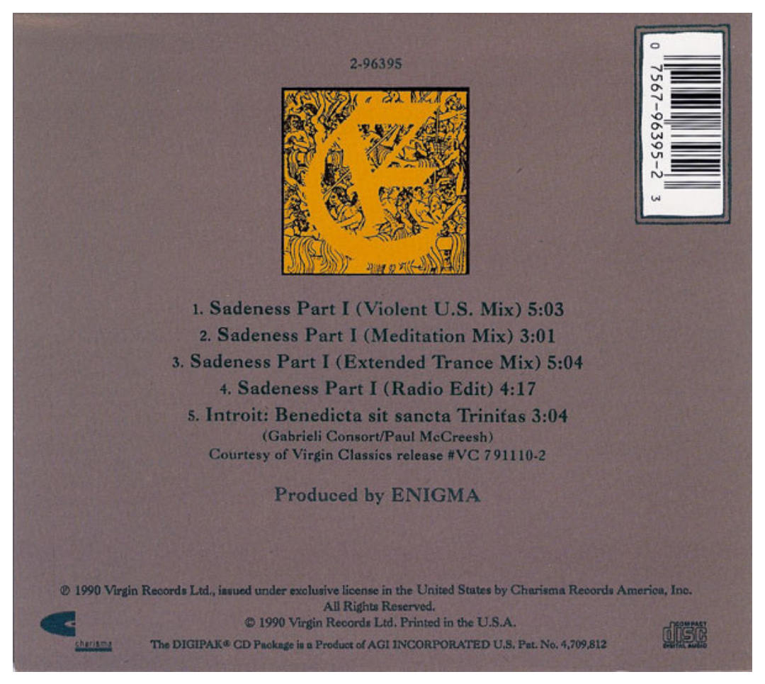 ENIGMA - SADENESS PART I | CD SINGLE