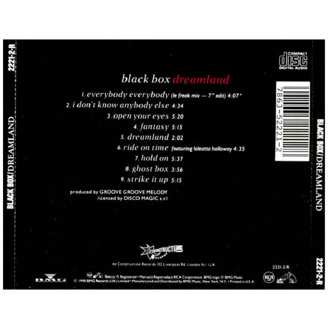 BLACK BOX - DREAMLAND | CD USADO