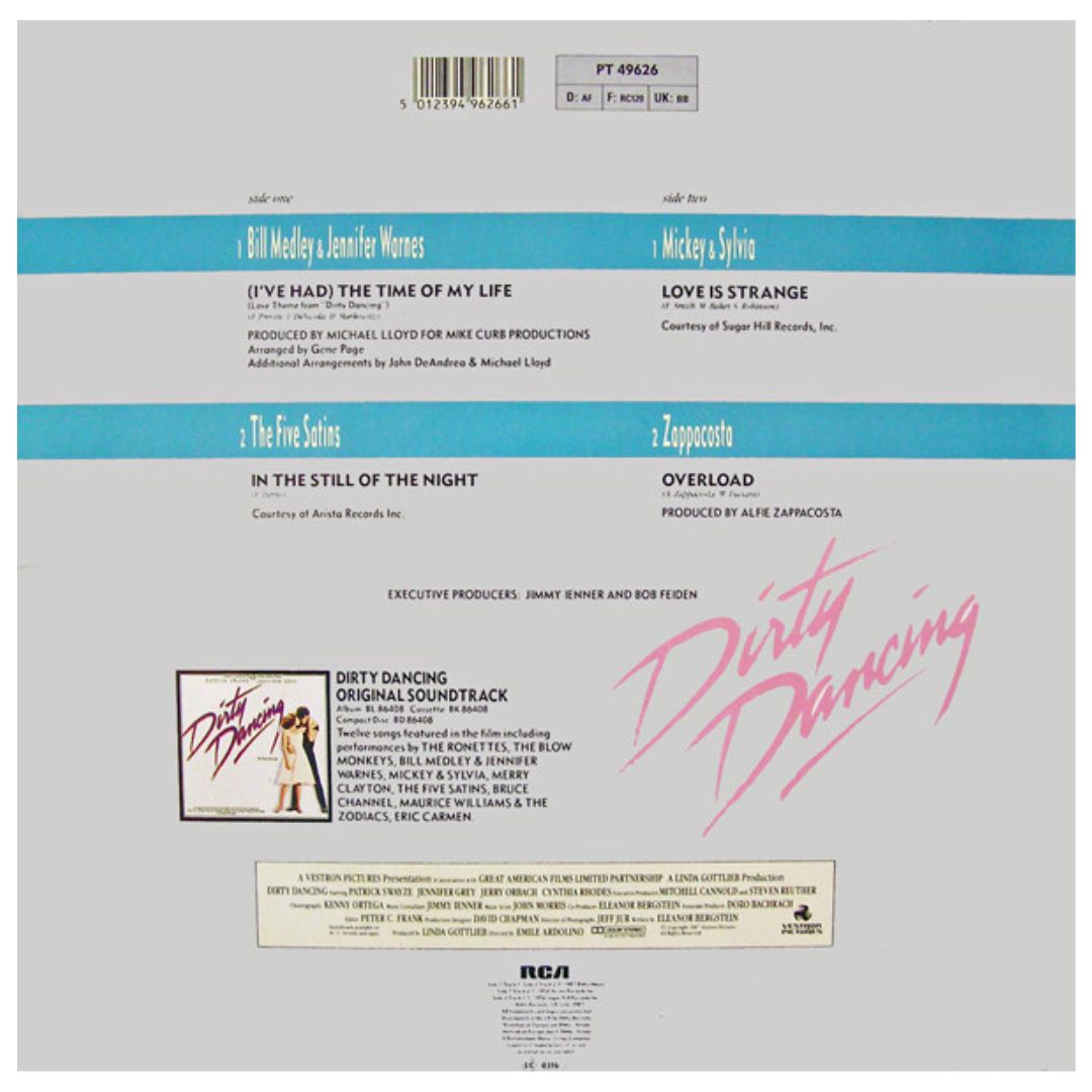 BILL MEDLEY & JENNIFER WARNES - (I'VE HAD) THE TIME OF MY LIFE | 12" MAXI SINGLE USADO