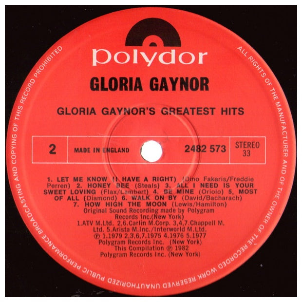 GLORIA GAYNOR - GREATEST HITS | VINILO USADO