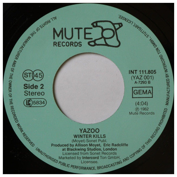 YAZOO - DON'T GO | 7" SINGLE USADO