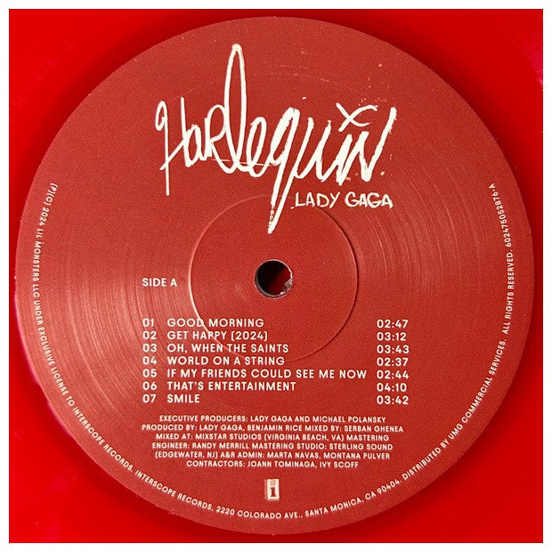 LADY GAGA - HARLEQUIN (RED VINYL) | VINILO