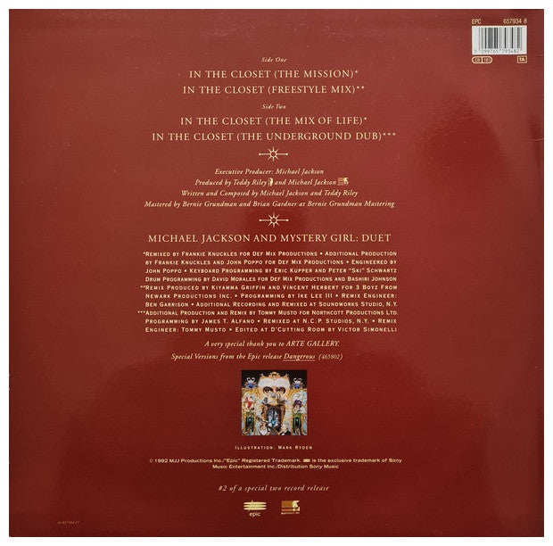 MICHAEL JACKSON - IN THE CLOSET | 12" MAXI SINGLE USADO