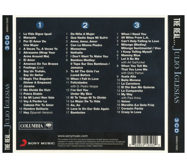 JULIO IGLESIAS - REAL ULTIMATE COLLECTION (3CD) | CD