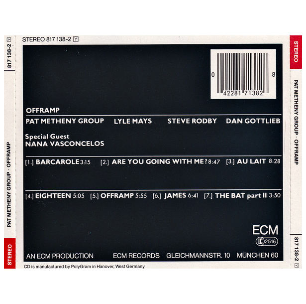 PAT METHENY - OFFRAMP | CD