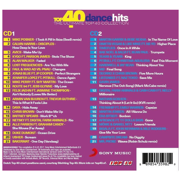 TOP 40 - DANCE HITS (2CD) | CD