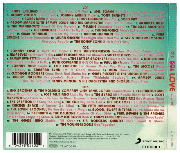 THE 60'S LOVE ALBUM - 60'S HITS (3CD BOXSET) (UK) | CD