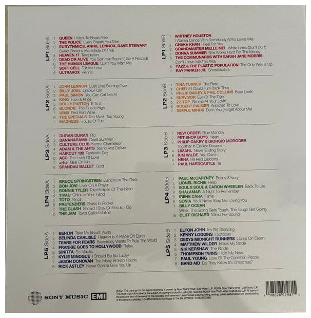 NOW PRESENT: THE 80'S (5LP BOX SET) - VARIOUS (5LP BOX SET) | VINILO