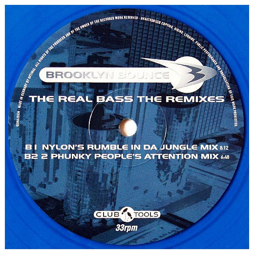 BROOKLYN BOUNCE - THE REAL BASS (THE REMIXES) | 12" MAXI SINGLE USADO