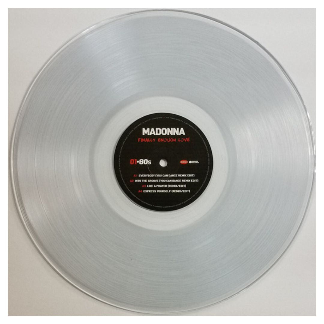MADONNA – FINALLY ENOUGH LOVE 1S REMIXED (CLEAR VINYL) (2LP) | VINILO