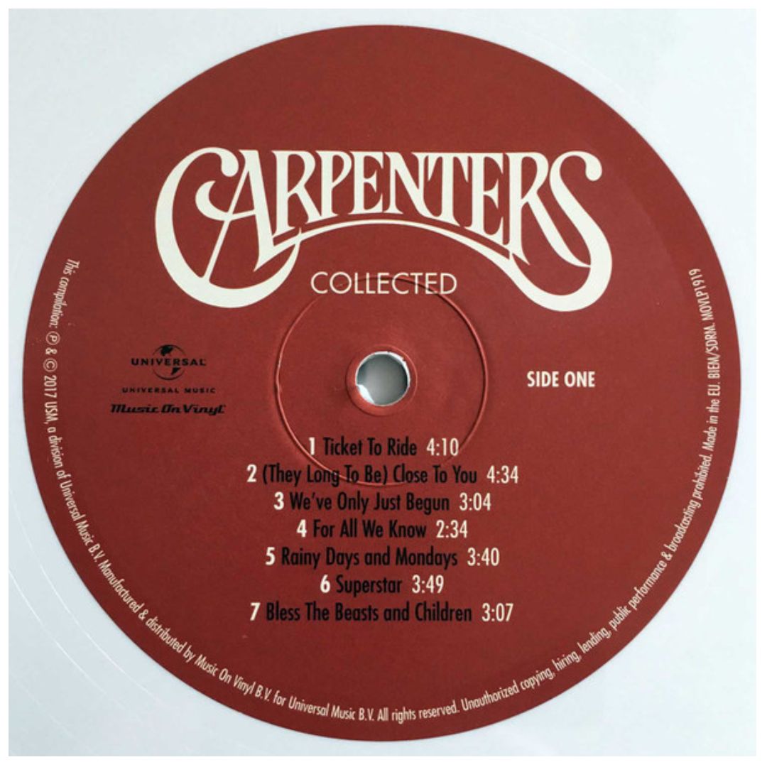 CARPENTERS - COLLECTED (2LP) | VINILO