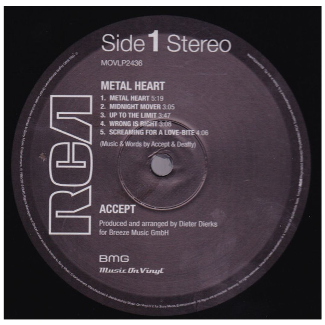 ACCEPT - METAL HEART | VINILO