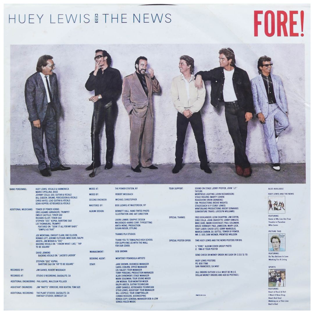 HUEY LEWIS AND THE NEWS - FORE! | VINILO USADO