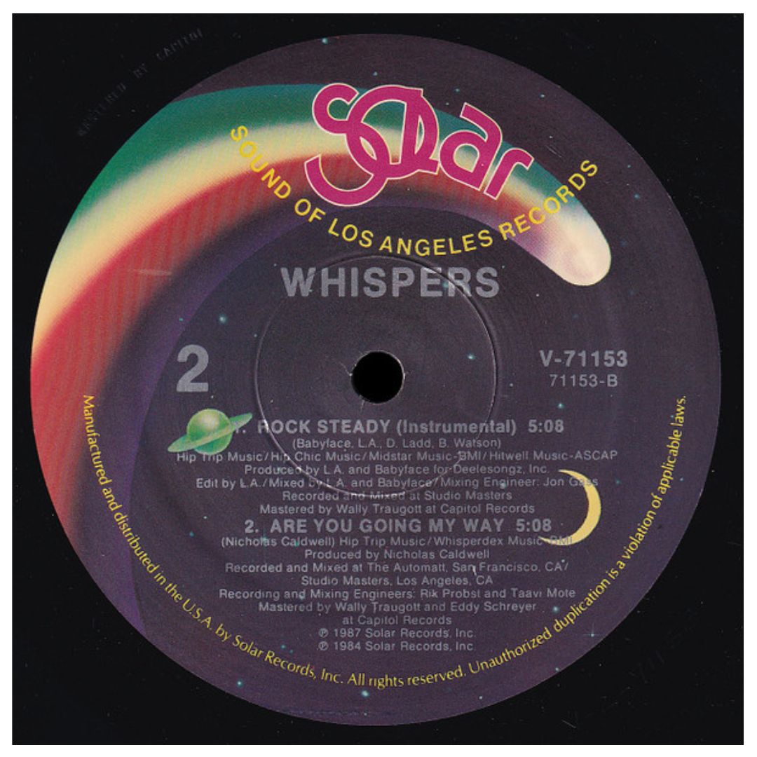 THE WHISPERS - ROCK STEADY | 12" MAXI SINGLE VINILO