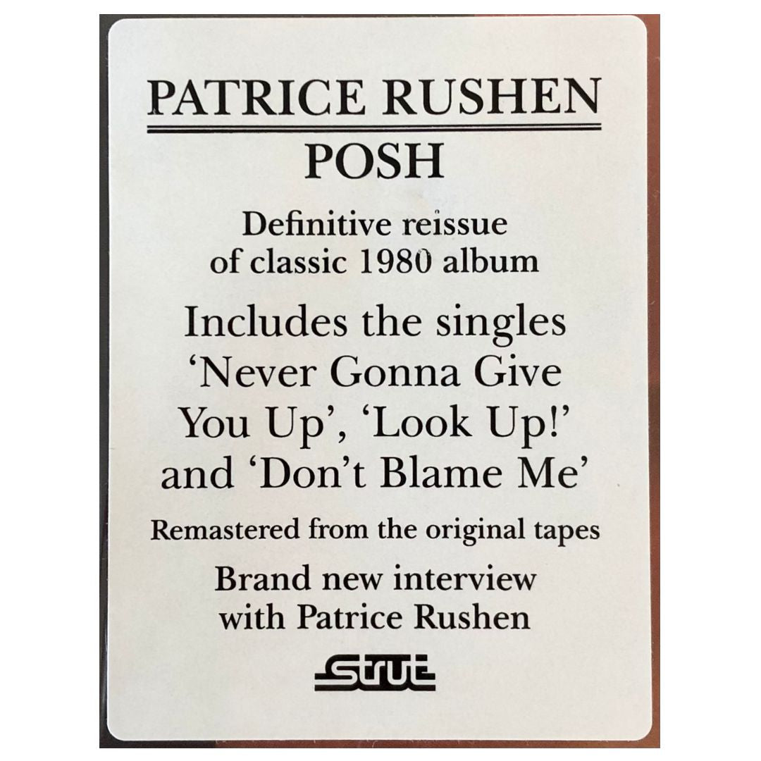 PATRICE RUSHEN - POSH | VINILO