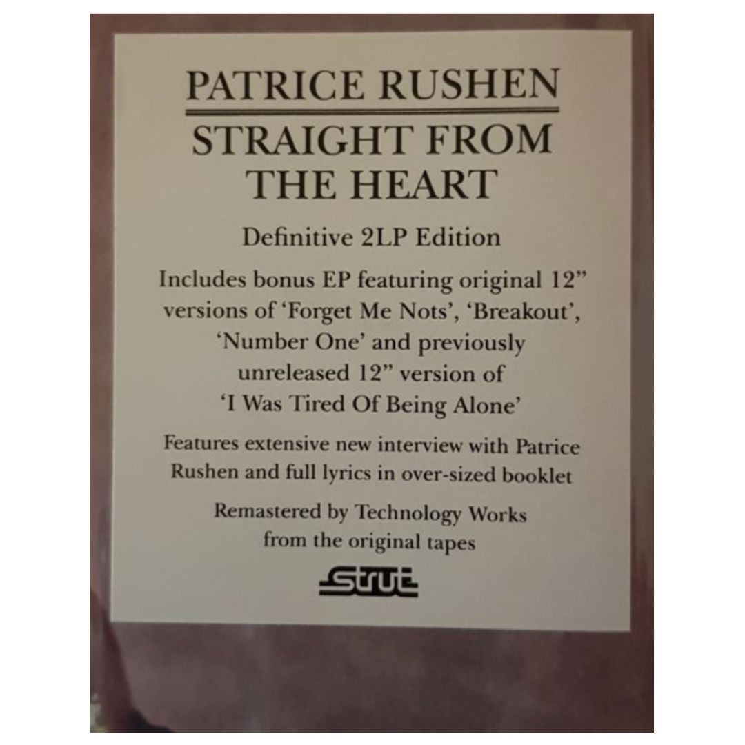 PATRICE RUSHEN - STRAIGHT FROM THE HEART (2LP) | VINILO