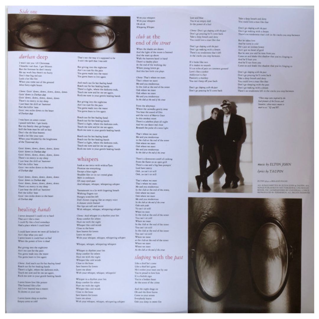 ELTON JOHN - SLEPPING WITH THE PAST | VINILO