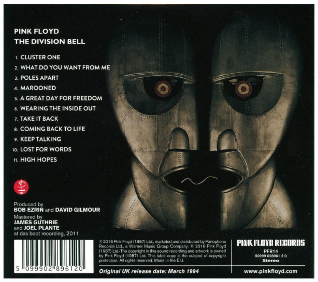 PINK FLOYD - DIVISION BELL (DISCOVERY VERSION) | CD