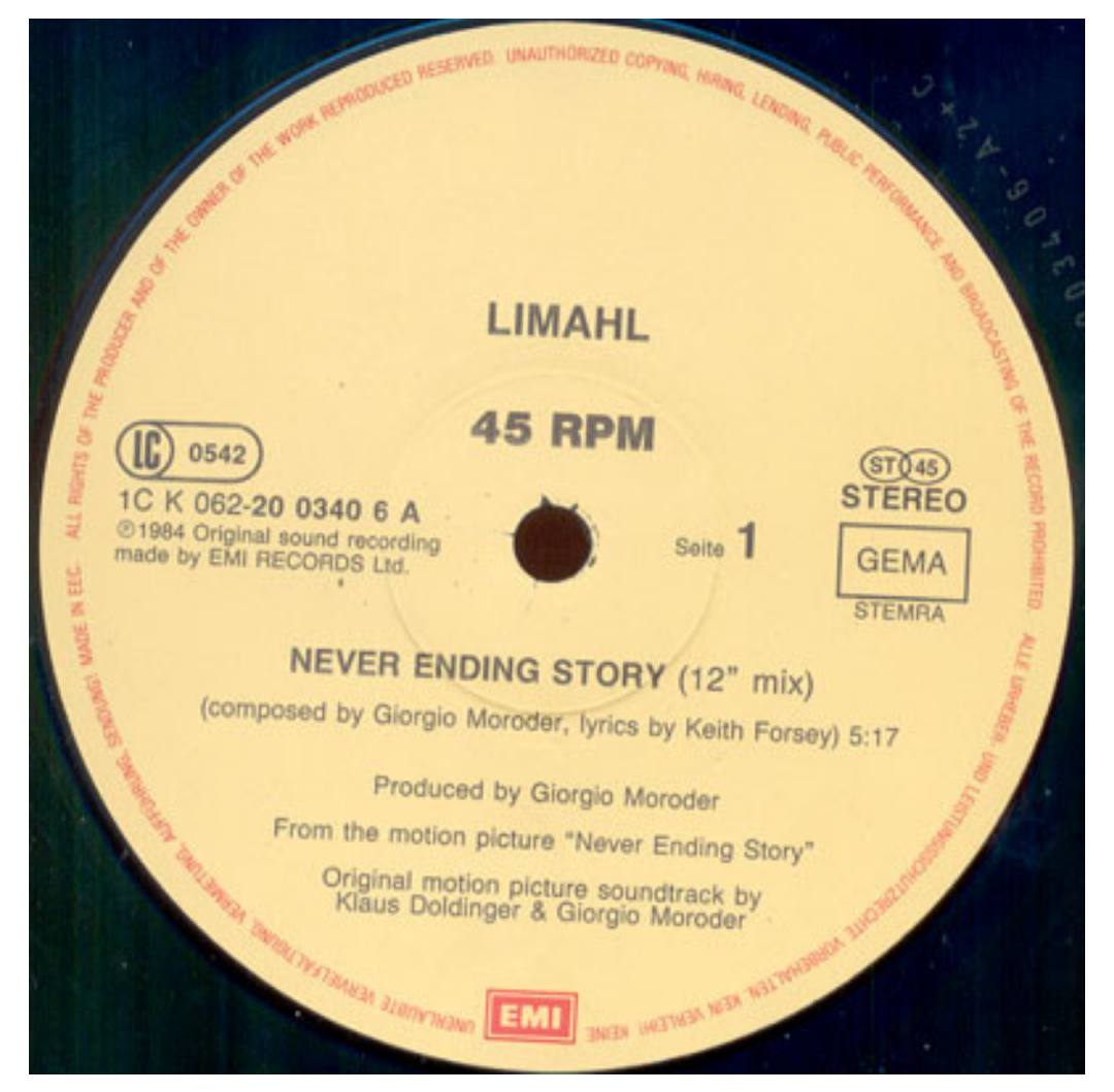LIMAHL - THE NEVER ENDING STORY | 12" MAXI SINGLE USADO