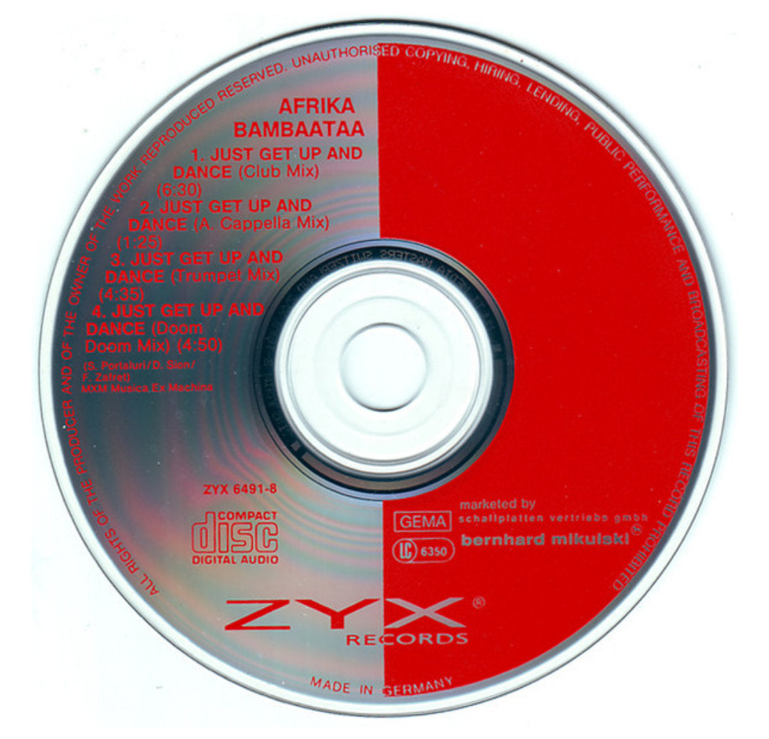 AFRIKA BAMBAATAA - JUST GET UP AND DANCE | CD SINGLE USADO