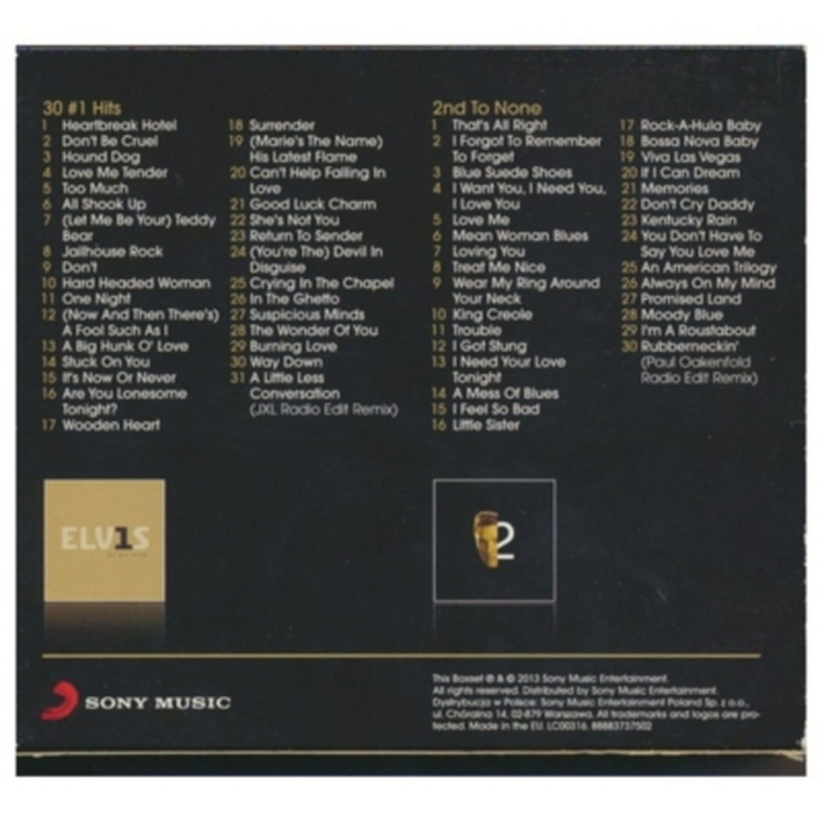 ELVIS PRESLEY - 30# 1 HITS / 2ND TO NONE (2CD) | CD