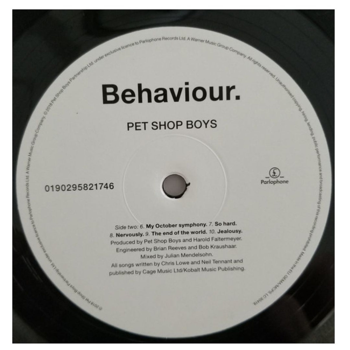PET SHOP BOYS - BEHAVIOUR | VINILO