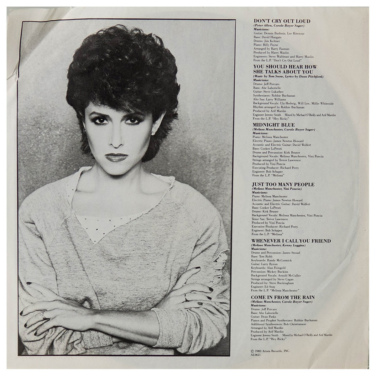 MELISSA MANCHESTER - GREATEST HITS | VINILO USADO