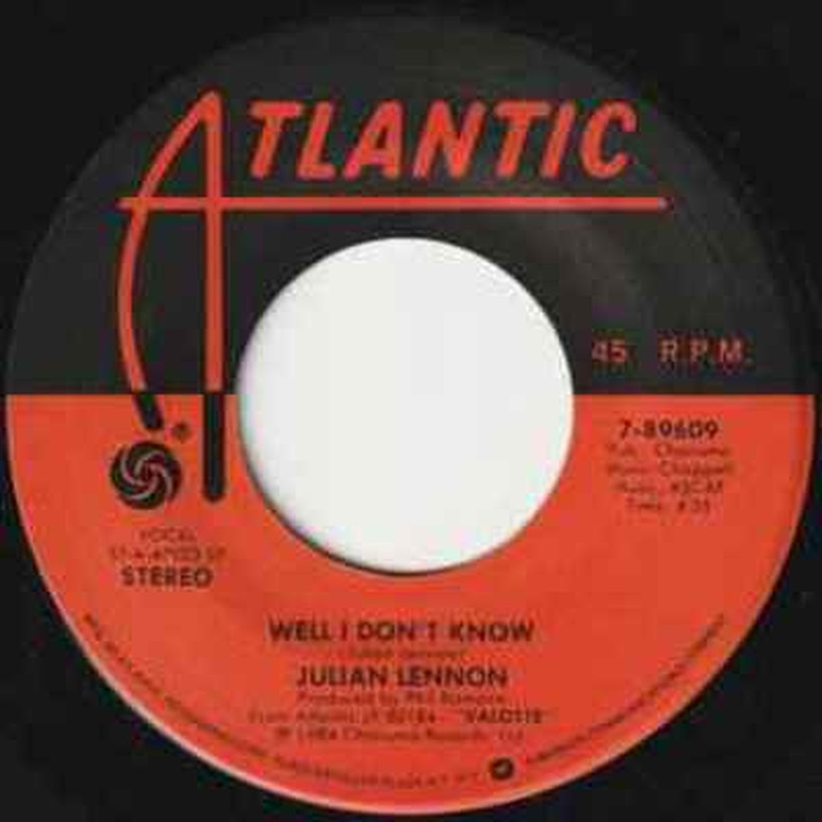JULIAN LENNON - VALOTTE | 7" SINGLE VINILO USADO