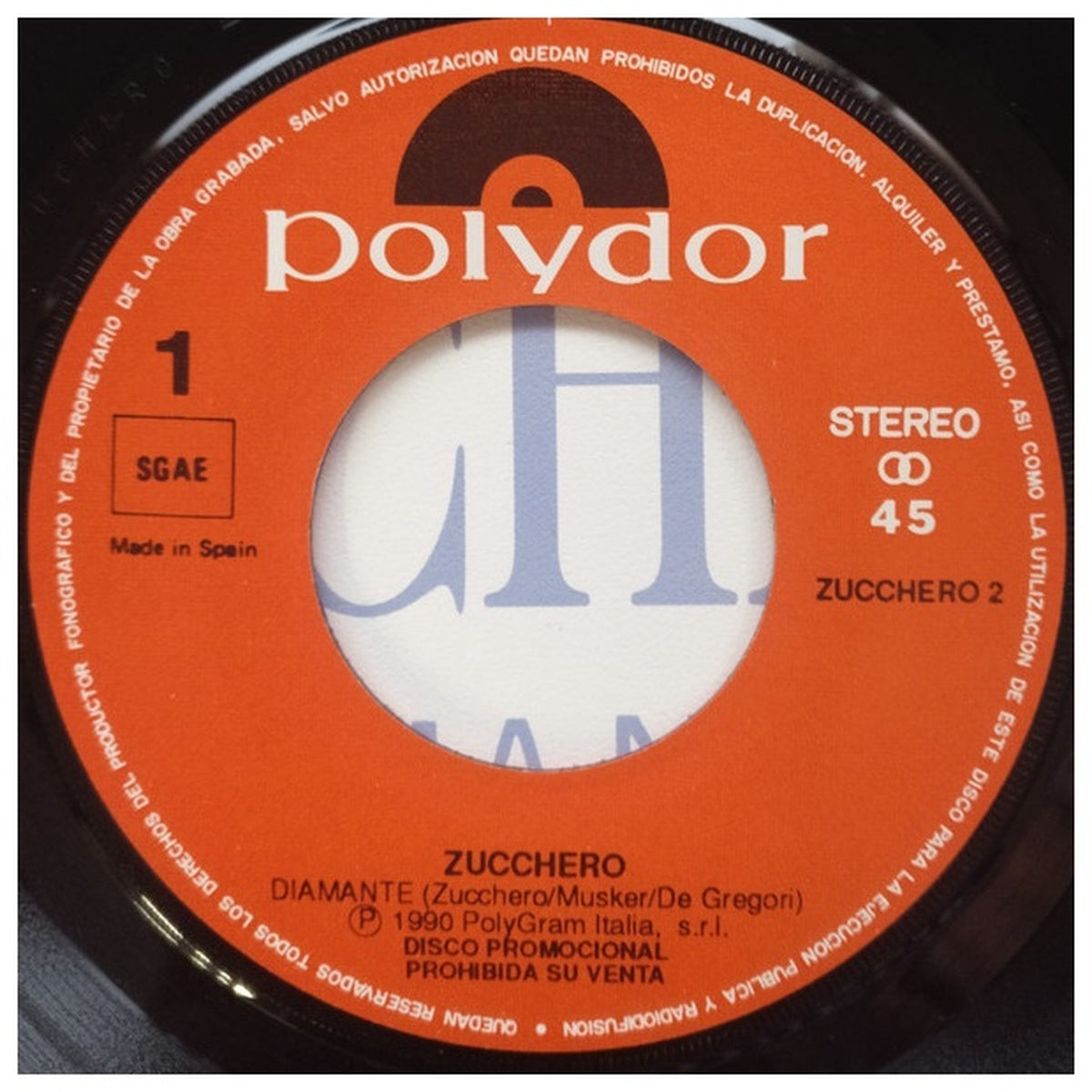 ZUCCHERO - DIAMANTE | 7" SINGLE VINILO USADO