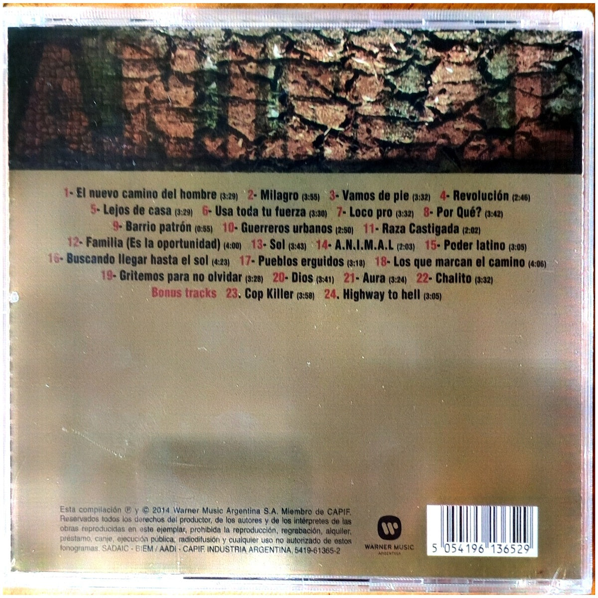 A.N.I.M.A.L. - ANTOLOGIA 1996-2001 | CD