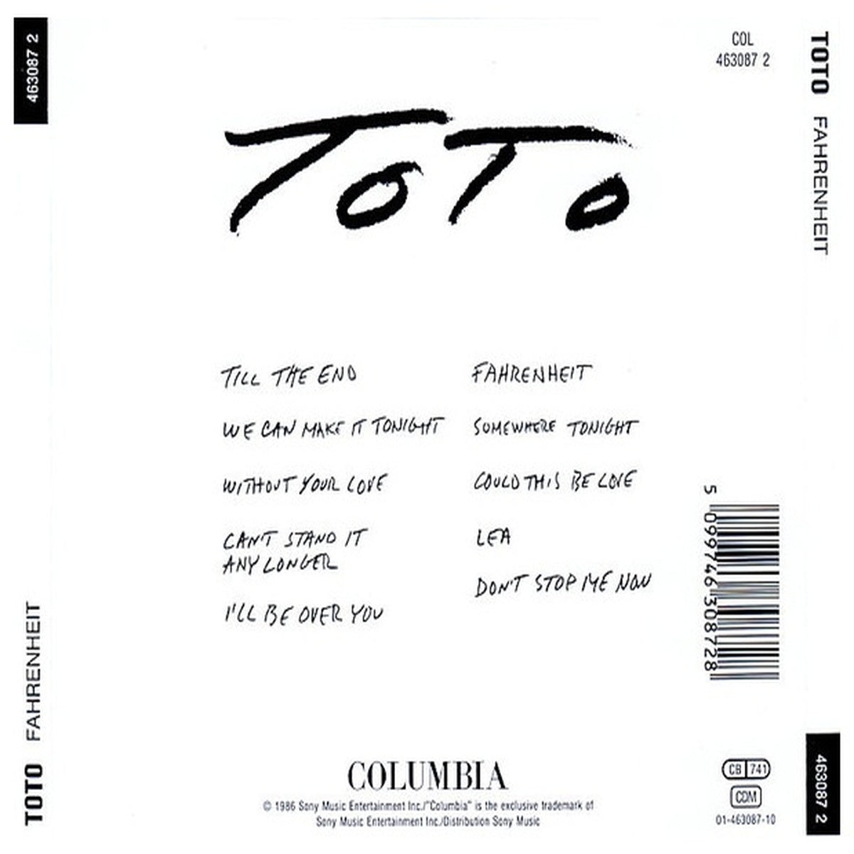 TOTO - FAHRENHEIT | CD