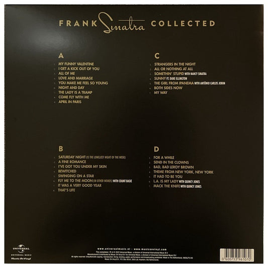 FRANK SINATRA - COLLECTED (TRANSLUCENT BLUE VINYL) (2LP) | VINILO