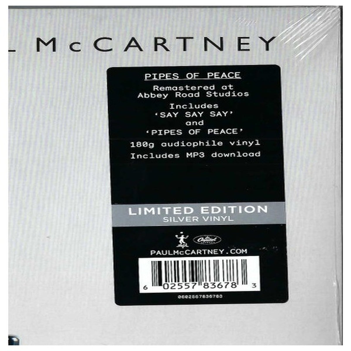 PAUL McCARTNEY - PIPES OF PEACE (SYLVER VINYL) | VINILO