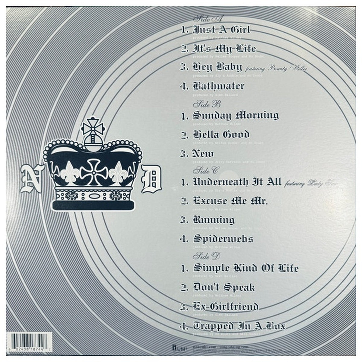 NO DOUBT - SINGLES 1992-2003 (2LP) (ORANGE VINYL) | VINILO
