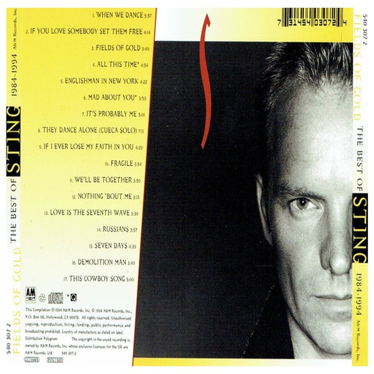STING - FIELDS OF GOLD: THE BEST OF | CD